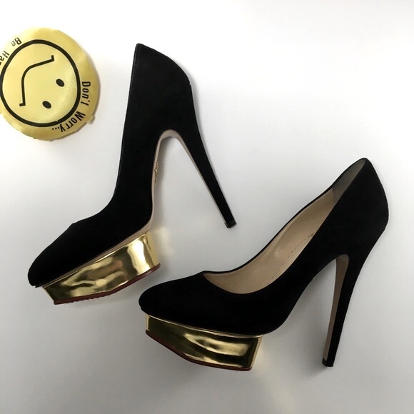 SOLD💫 eBay- Charlotte Olympia Dolly Heels, IT 37.5 Brand New - Picture 1 of 11